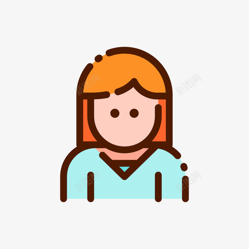 女士桑拿房53线性颜色svg_新图网 https://ixintu.com 女士 桑拿 线性 颜色