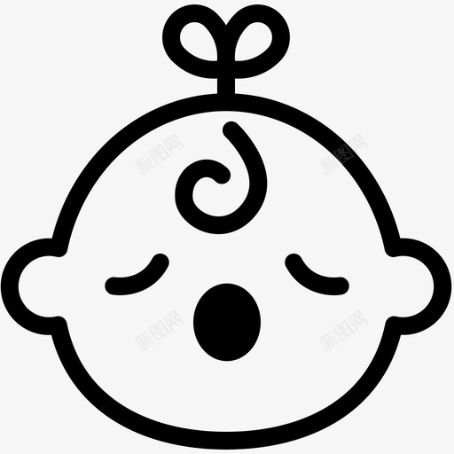 放松宝贝孩子svg_新图网 https://ixintu.com 孩子 表情 符号 放松 宝贝 情绪 宝宝 6个