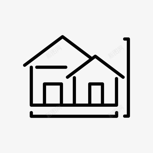家建筑蓝图svg_新图网 https://ixintu.com 建筑 蓝图 图纸 工厂