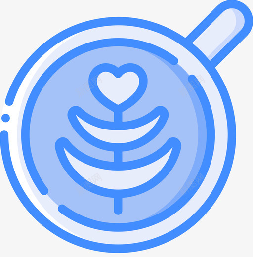牛奶咖啡师3蓝色svg_新图网 https://ixintu.com 牛奶 咖啡 蓝色