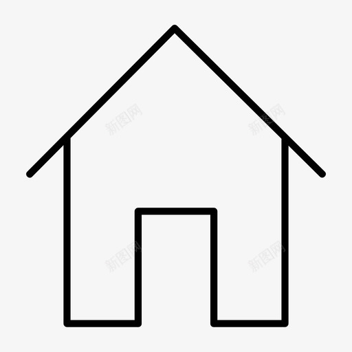 家教堂房子svg_新图网 https://ixintu.com 教堂 房子 小屋