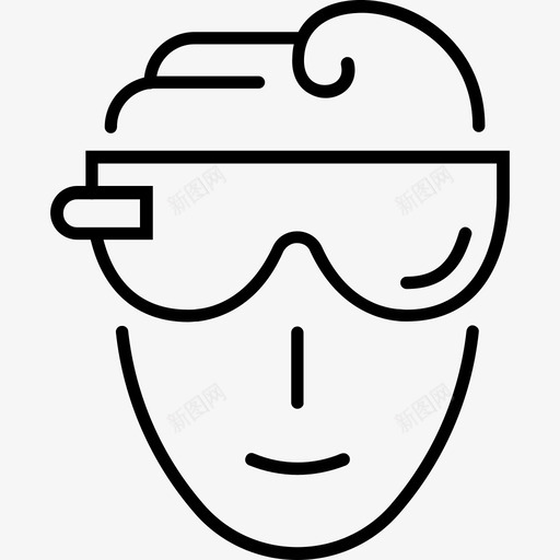 ar眼镜头盔播放器svg_新图网 https://ixintu.com ar 眼镜 头盔 播放器 vr 增强 现实