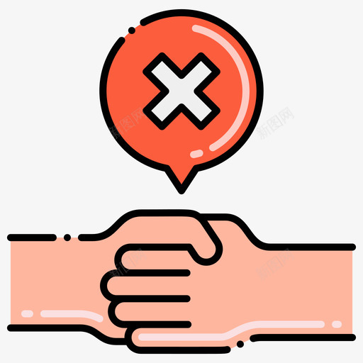 不接触病毒传播93线颜色svg_新图网 https://ixintu.com 不接 接触 病毒 传播 颜色