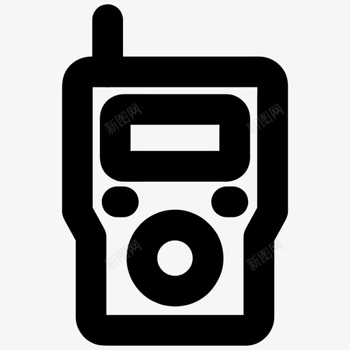 对讲机通讯电话svg_新图网 https://ixintu.com 对讲机 通讯 电话 收音机 电子 配件