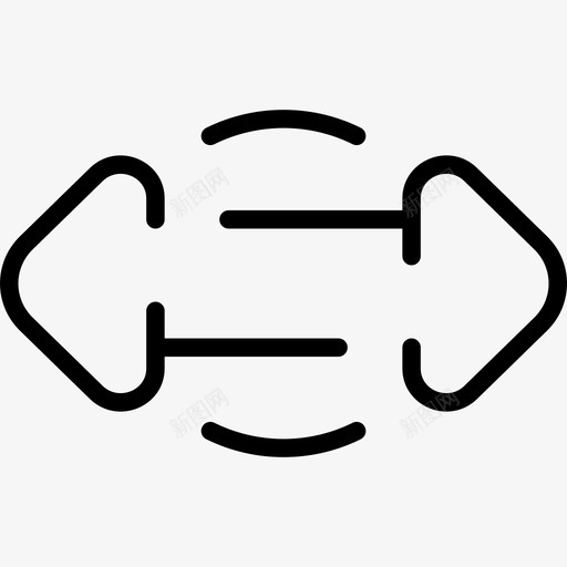 双箭头箭头102直线svg_新图网 https://ixintu.com 箭头 直线
