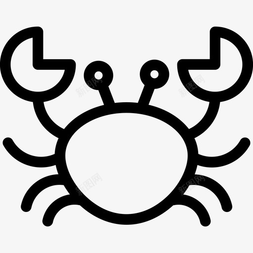 螃蟹动物海鲜svg_新图网 https://ixintu.com 螃蟹 动物 海鲜