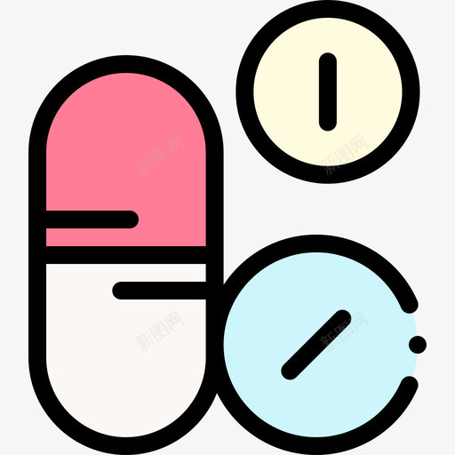 药片医疗服务20线性颜色svg_新图网 https://ixintu.com 药片 医疗服务 线性 颜色