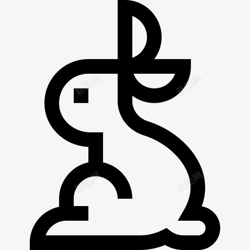 兔子祝你好运直系svg_新图网 https://ixintu.com 兔子 祝你 好运 直系