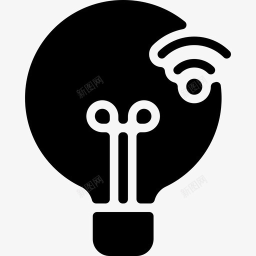 灯泡互联网技术27填充svg_新图网 https://ixintu.com 灯泡 互联网 技术 填充