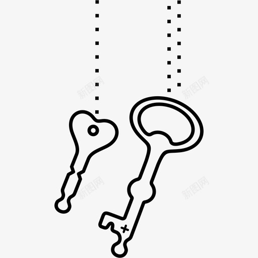 钥匙箭头锁svg_新图网 https://ixintu.com 钥匙 箭头 古董