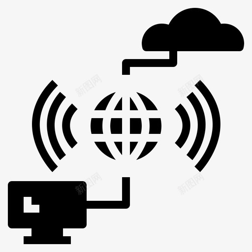 远程访问通信wifisvg_新图网 https://ixintu.com 远程 访问 通信 wifi 无线 网络 稳定