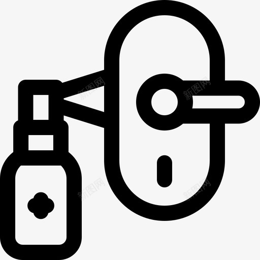 清洁冠状病毒预防6线性svg_新图网 https://ixintu.com 清洁 冠状 病毒 预防 线性