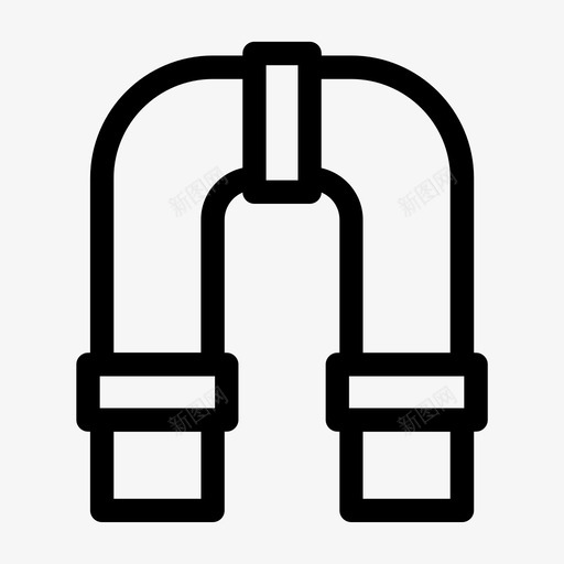 管道结构风管svg_新图网 https://ixintu.com 管道 结构 风管 流量 混合 图标 粗体