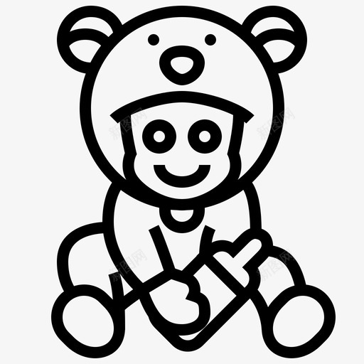幼儿可爱婴儿svg_新图网 https://ixintu.com 可爱 幼儿 婴儿 服装 娃娃