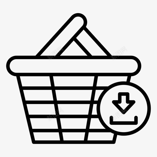 购物篮商务下载svg_新图网 https://ixintu.com 购物篮 商务 下载 购买 零售
