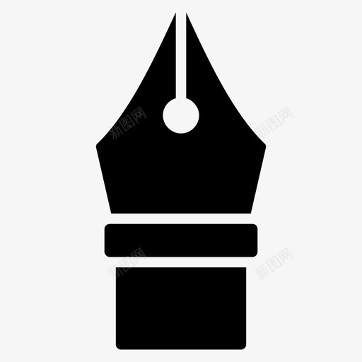 笔尖教育笔svg_新图网 https://ixintu.com 教育 笔尖 文具 书写 字形