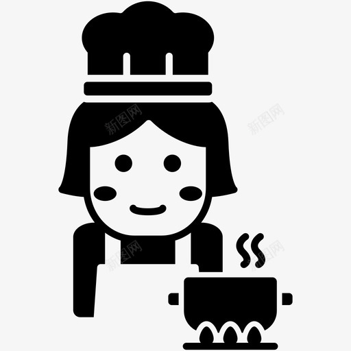 煮锅煮厨房svg_新图网 https://ixintu.com 煮锅 厨房