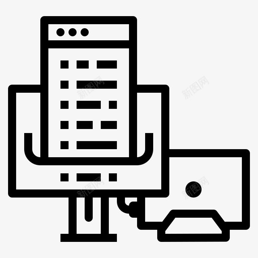 工作流业务公司svg_新图网 https://ixintu.com 工作流 业务 公司 组织 计划 启动 大纲 图标