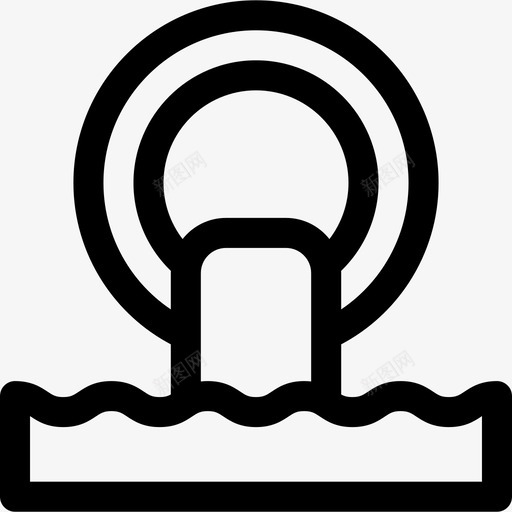 水力能可再生能源42线性svg_新图网 https://ixintu.com 水力 可再 再生 能源 线性
