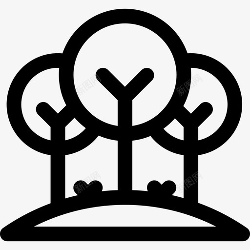 森林暑假47线性svg_新图网 https://ixintu.com 森林 暑假 线性
