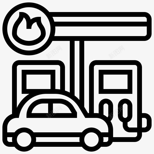 填充城市元素9线性svg_新图网 https://ixintu.com 填充 城市 元素 线性