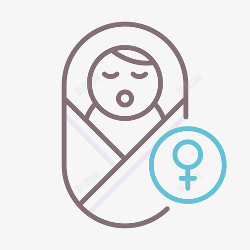女婴疫苗和疫苗接种1线性颜色svg_新图网 https://ixintu.com 疫苗 女婴 接种 线性 颜色