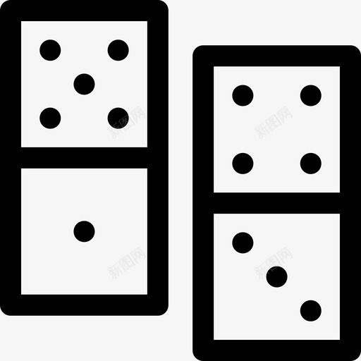 多米诺骨牌家庭休闲活动3线性svg_新图网 https://ixintu.com 多米诺骨牌 家庭 休闲活动 线性
