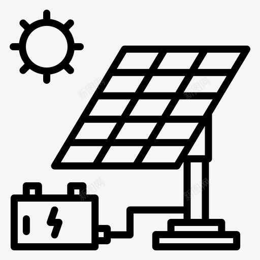 太阳能石油工业17线性svg_新图网 https://ixintu.com 太阳能 石油工业 线性
