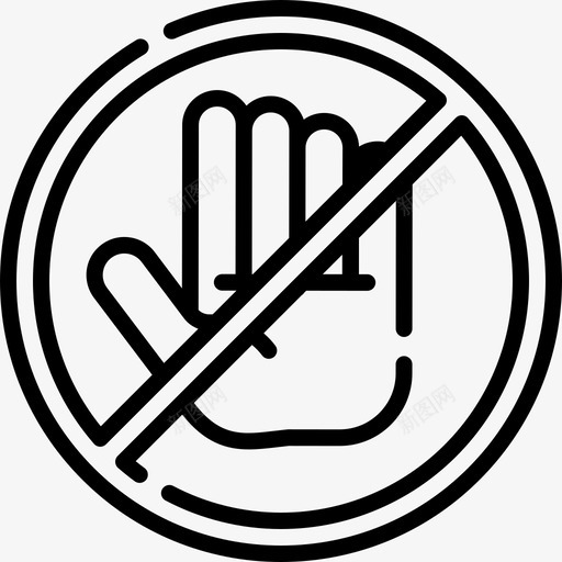 不接触社交距离7直线svg_新图网 https://ixintu.com 不接 接触 社交 距离 直线