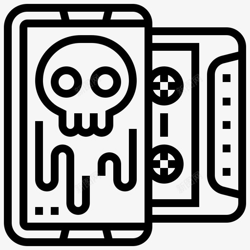 卡带专辑播放列表svg_新图网 https://ixintu.com 卡带 专辑 播放列表 唱片 歌曲 摇滚 系列 0000068