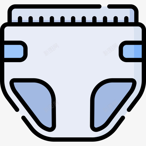 尿布养老院11线性颜色svg_新图网 https://ixintu.com 尿布 养老院 线性 颜色