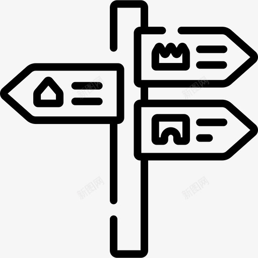 路标城市元素79线形svg_新图网 https://ixintu.com 路标 城市 元素 线形