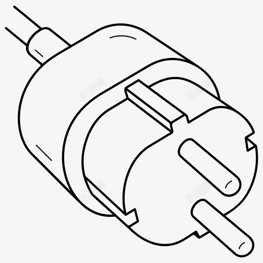 电源插头电缆充电svg_新图网 https://ixintu.com 电源 插头 电缆 充电