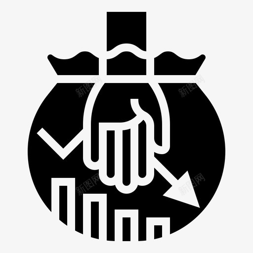 破产危机债务人svg_新图网 https://ixintu.com 破产 危机 债务人 鱼缸 衰退 业务 优化 字形