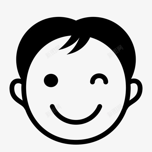 孩子娃娃脸娃娃头svg_新图网 https://ixintu.com 孩子 娃娃脸 娃娃
