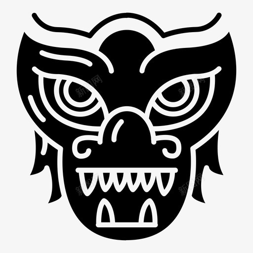 中国龙亚洲中国svg_新图网 https://ixintu.com 中国 亚洲 唐人街 文化