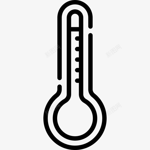 温度计夏季185线性svg_新图网 https://ixintu.com 温度计 夏季 线性