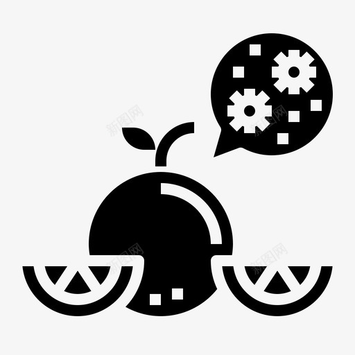 橙色病毒传播98填充svg_新图网 https://ixintu.com 橙色 病毒 传播 填充