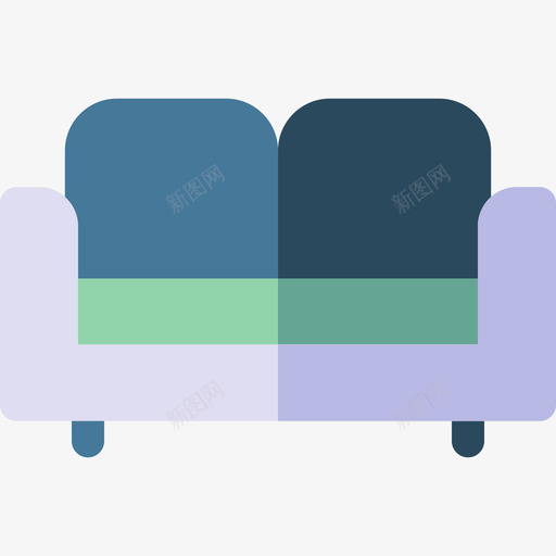 沙发社交距离15扁平svg_新图网 https://ixintu.com 沙发 社交 距离 扁平
