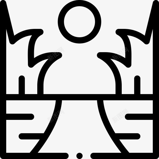 村庄景观93线性svg_新图网 https://ixintu.com 村庄 景观 线性