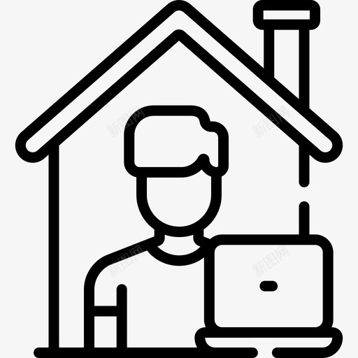 在家工作在家工作67直系svg_新图网 https://ixintu.com 在家 工作 直系