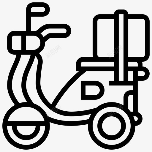 滑板车快递包裹svg_新图网 https://ixintu.com 快递 滑板车 包裹 邮政 邮政服务
