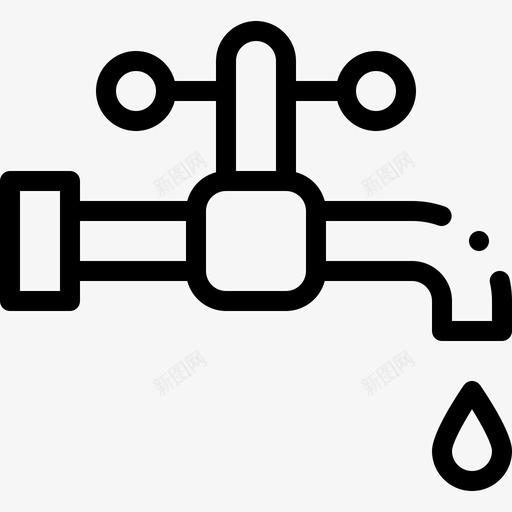 节约用水负责任消费直线型svg_新图网 https://ixintu.com 节约 用水 负责任 消费 直线 线型