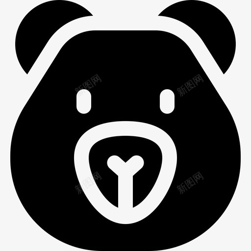 熊丛林32填充物svg_新图网 https://ixintu.com 丛林 填充