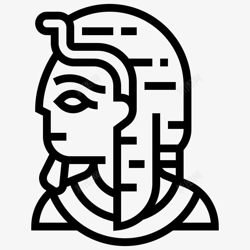 法老古代埃及svg_新图网 https://ixintu.com 法老 古代 埃及 国王 面具 博物馆 0000010
