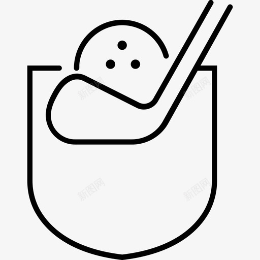 球杆球高尔夫svg_新图网 https://ixintu.com 高尔夫 球杆 推杆