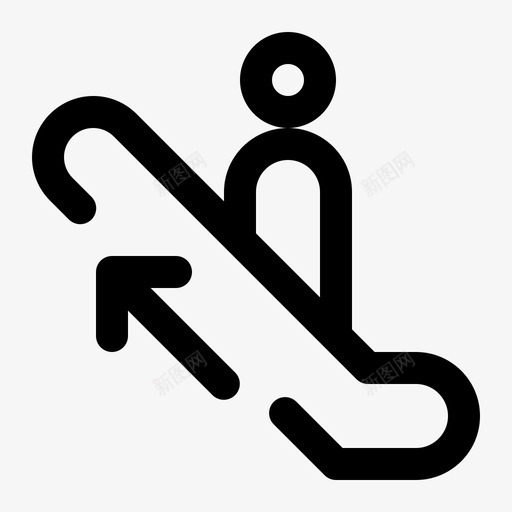 自动扶梯上行上行楼梯svg_新图网 https://ixintu.com 上行 楼梯 自动扶梯 楼上 寻路 系统 线路