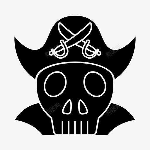 鬼海盗万圣节恐怖svg_新图网 https://ixintu.com 海盗 恐怖 万圣节