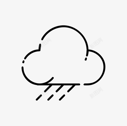 雨云白天太阳svg_新图网 https://ixintu.com 雨云 天气 白天 太阳 现代