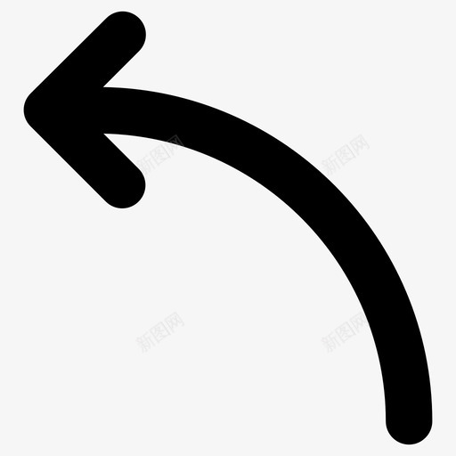 弯道箭头方向svg_新图网 https://ixintu.com 弯道 箭头 方向 路标 左转
